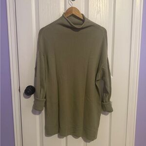 Olive Green mock Neck Sweater